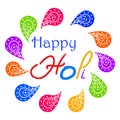 Holi - Festival of Colors, an Indian Festival of Colors Royalty Free Stock Photo