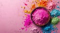 Holi Party advertisment background with copy space