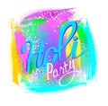 Holi party colorful background. Royalty Free Stock Photo