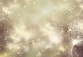 holiday abstract glitter background with blinking stars and fall Royalty Free Stock Photo