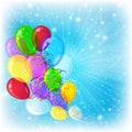 Holiday background with balloons Royalty Free Stock Photo