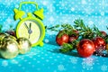 Art Christmas or New years eve; holiday background Royalty Free Stock Photo
