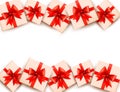 Holiday background with gift boxes