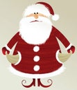 Holiday background with poor Santa Claus Royalty Free Stock Photo