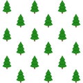 Holiday background seamless, xmas green tree