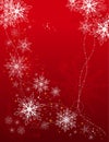 Holiday background with snowflakes