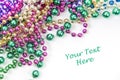 Holiday bead background Royalty Free Stock Photo