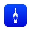Holiday bottle icon digital blue