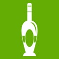 Holiday bottle icon green