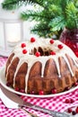 Holiday bundt cake Royalty Free Stock Photo