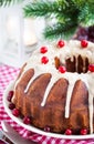 Holiday bundt cake Royalty Free Stock Photo