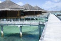 Holiday bungalows in maldives.