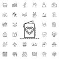 Holiday card dusk style neon icon. Elements of birthday set. Simple icon for websites, web design, mobile app, info graphics