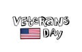 Holiday card for Veterans Day. American flag. Vietnam Veterans Day in USA. Vector illustration Holiday card for Veterans Day.