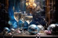 Holiday celebrate christmas drink background champagne Royalty Free Stock Photo