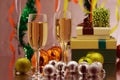 Holiday Celebrating Champagne. Christmas and New Year celebrate with champagne.