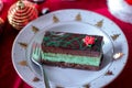 Holiday chocolate mint cake