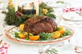 Holiday Christmas beef roast Royalty Free Stock Photo
