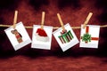 Holiday Christmas Images: Santa Hat, Gifts and Chi