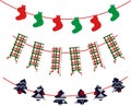 holiday Christmas and New Year banners, headers, birthday and wedding