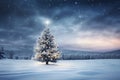 Holiday christmas seasonal snowy blue cold xmas decorative snow forest winter tree