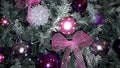 holiday Christmas tree happy beautiful purple creative decoration for luxury houses