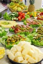 Holiday cold buffet. Royalty Free Stock Photo