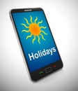 Holiday concept icon means having a vacation or taking time off - 3d illustration