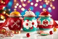 Holiday Cookie Jars Keeping Your Treats Festive and Fresh.AI Generated