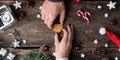 Holiday cookie with the word Love