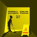 Holiday Custodial Worker Day Royalty Free Stock Photo