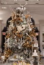 Holiday decor at Bergdorf Goodman flagship store in New York