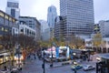 Holiday decoration downtown seattle