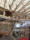 Holiday decorations in Les Halles shopping mall, Paris, France Royalty Free Stock Photo