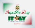 Republic day, national holiday of Italy