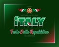 Background for Italian Republic day, celebration