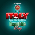 Holiday in Italy, Republic day celebration