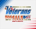 U.S. Veteran`s day, sales and commercial events