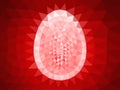 Holiday Easter egg crystal background. Royalty Free Stock Photo