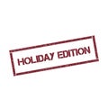 Holiday edition rectangular stamp.