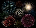 Holiday firework Royalty Free Stock Photo