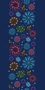 Holiday fireworks vertical seamless pattern Royalty Free Stock Photo