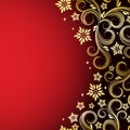 Holiday floral background