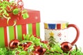 Holiday Gift with Mug and Decorations