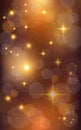 Sparkling background with bokeh and sparkles. Holiday glowing silver lights with sparkles. Festive defocused lights Royalty Free Stock Photo
