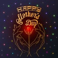 Happy mother`s day - card Royalty Free Stock Photo