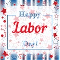 Holiday Greetings Illustration Labor Day, Modern Fashion Trend Design