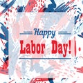 Holiday greetings illustration Labor Day