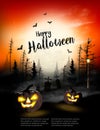 Holiday Halloween Spooky background.