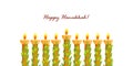 Holiday of Hanukkah, Hanukkah menorah, nine-branched candelabrum